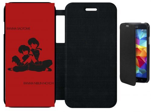 Etui Flip Flap Iphone 6 - Ranma - Simili-Cuir - Noir