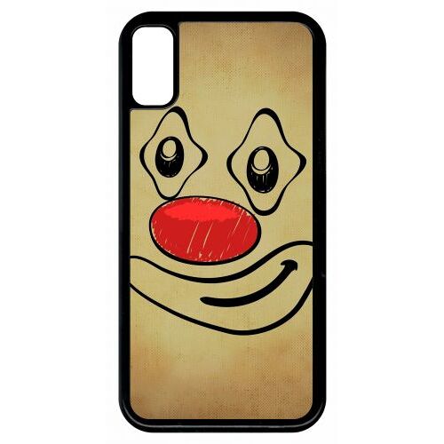 Coque Iphone 8 - Smiley Clown Nez Rouge - Noir