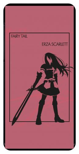 Coque nokia 6 (2018) - fairy tail erza scarlett - noir