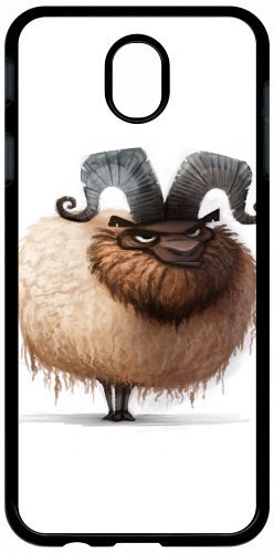 Coque galaxy j7 (2017) - funny mouton super content - noir