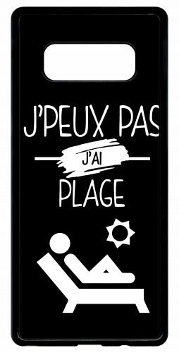 Coque Galaxy Note 8.0 - J Peux Pas J Ai Plage 2 - Noir