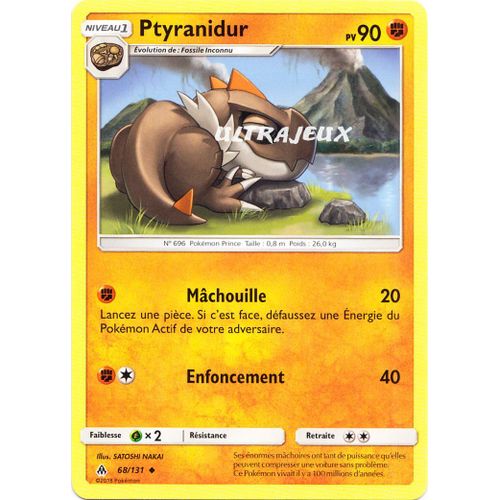 Pokémon - 68/131 - Sl6 - Soleil Et Lune - Lumière Interdite - Ptyranidur - Peu Commune
