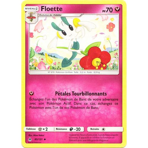 Pokémon - 85/131 - Floette - Sl6 - Soleil Et Lune - Lumière Interdite - Peu Commune
