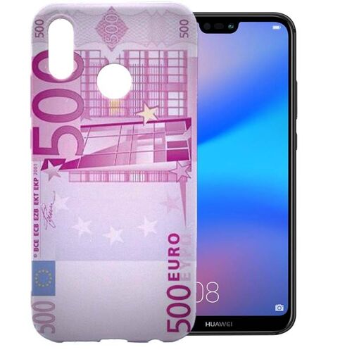 Coque Huawei P20 Lite Billet Rose 500 Euros