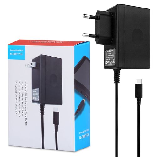 Nintendo Switch Ac Adaptateur Chargeur de commutateur Kit De Charge Rapide C 1.5m