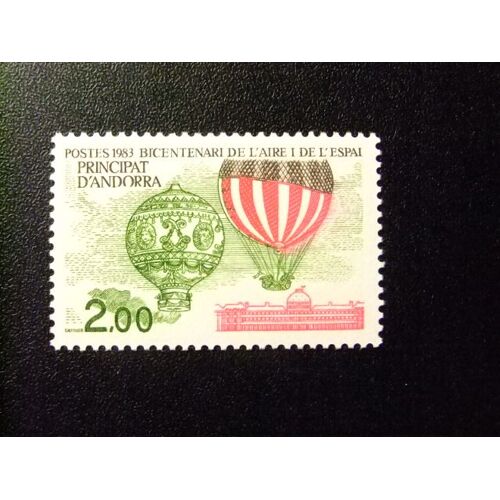 10 Andorra Francesa 1983 / Bicentenario Del Aire Y Del Espacio / Yvert 310 Mnh