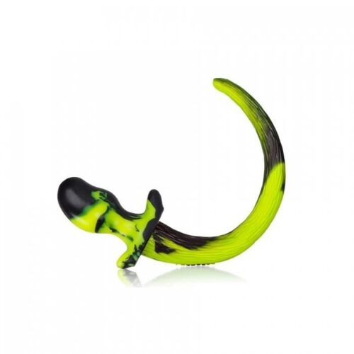 Puppy &amp; Pony Play Plug Queue Puppy Tail Bulldog 11.5 X 6 Cm Jaune Oxballs