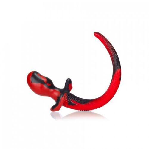 Puppy &amp; Pony Play Plug Queue Puppy Tail Beagle 9.5 X 5 Cm Rouge Oxballs