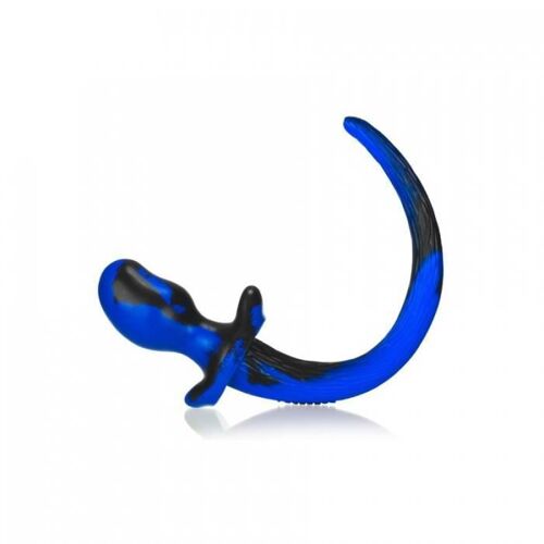 Puppy &amp; Pony Play Plug Queue Puppy Tail Bulldog 11.5 X 6 Cm Bleu Oxballs
