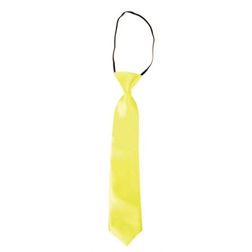 Cravate Jaune Fluo - Ptit Clown - Accessoire De Déguisement - Adulte