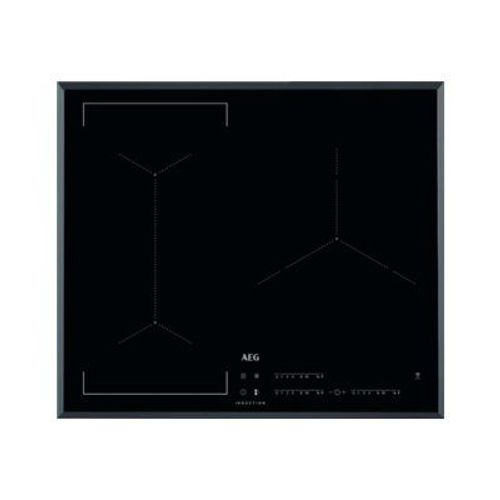 AEG IKE63441FB - Table de cuisson à induction - 3 plaques de cuisson - Niche - largeur : 56 cm - profondeur : 49 cm - noir - avec cadre biseauté