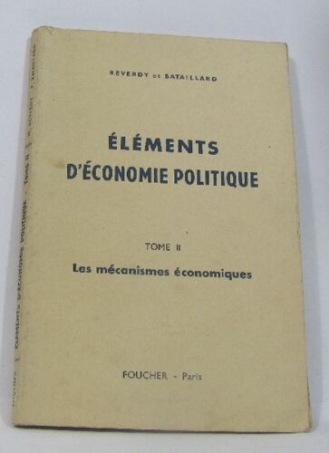 Éléments D'Économie Politique