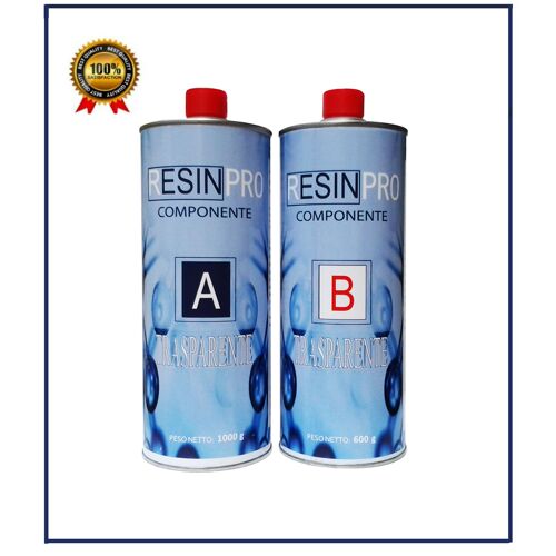 RÉSINE EPOXY TRANSPARENTE - Effet Eau - 1600gr