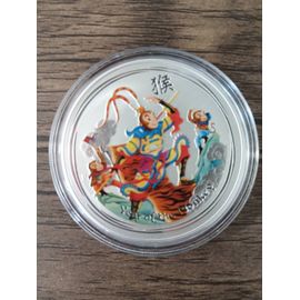 Australie 1 Dollar 2016 Year Of The Singe Lunar 1 Pouces #F3544 " Singe Roi "