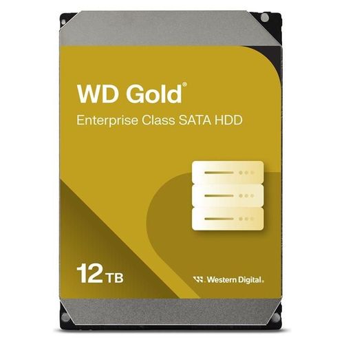 WD Gold WD122KRYZ - Disque dur - Enterprise - 12 To - interne - 3.5" - SATA 6Gb/s - 7200 tours/min - mémoire tampon : 512 Mo