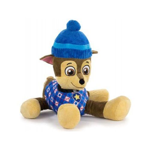 Peluche Pat Patrouille Chase Couche 50 Cm - Chien - Set Doudou Enfant Avec Carte Tigre