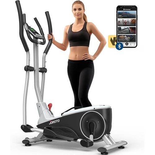 Checarzhn--No1-Vélo Elliptique Pour La Maison, Vélo Elliptique Magnétique Ultra Silencieux Avec 8 Niveaux De Résistance, Pulse Rate Grips & Lcd Monitor Elliptical Pour Home Gym, Capacité De Poids 330