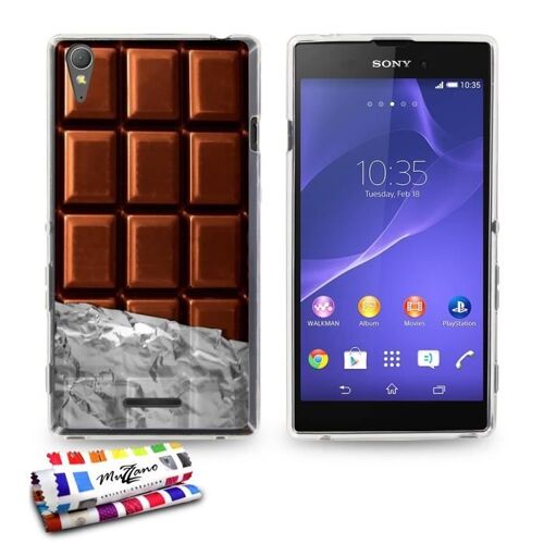 Coque Case Sony Xperia T3 " Chocolat " Silicone Transparent Souple (Tpu)