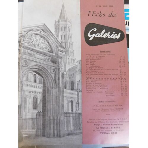 Echo Des Galeries N°32 De Juin 1962