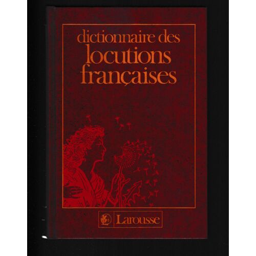 Dictionnaire Locutions Français Relie