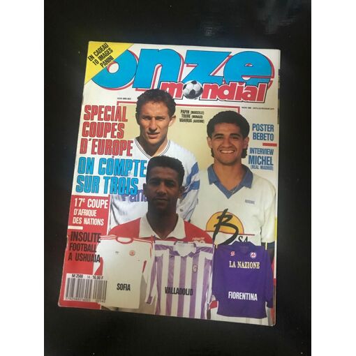 Magazine Onze Mondial 13 Février 1990 Complet Fiches Poster