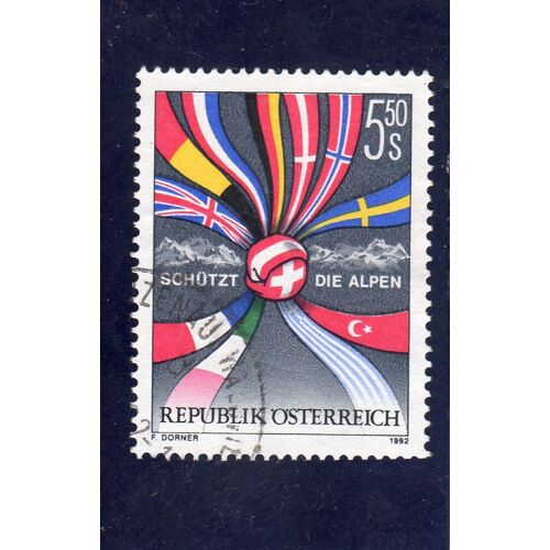 Timbre-Poste DAutriche (Protégez Les Alpes. Emission Conjointe Austro-Suisse)