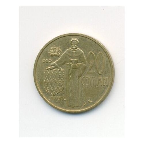 Monaco = Pièce De 20 Centimes, Rainier I I I , Année 1974