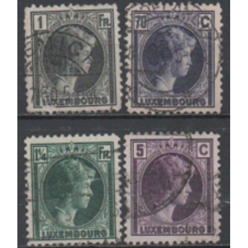 Luxembourg: Lot De 4 Timbres De La Même Série .