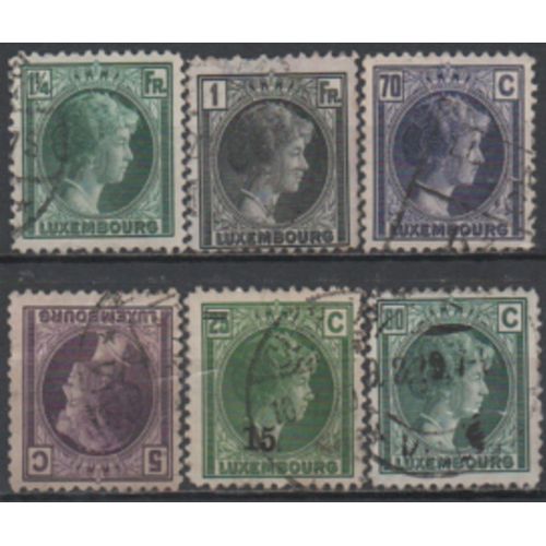 Luxembourg: Lot De 6 Timbres De La Même Série .