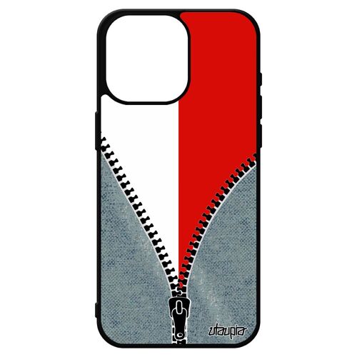 Coque Silicone Pour Iphone 15 Pro Max Drapeau Pologne Polonais Rigide Euro Jeans Souple Jeux Olympiques Coupe D'europe Housse