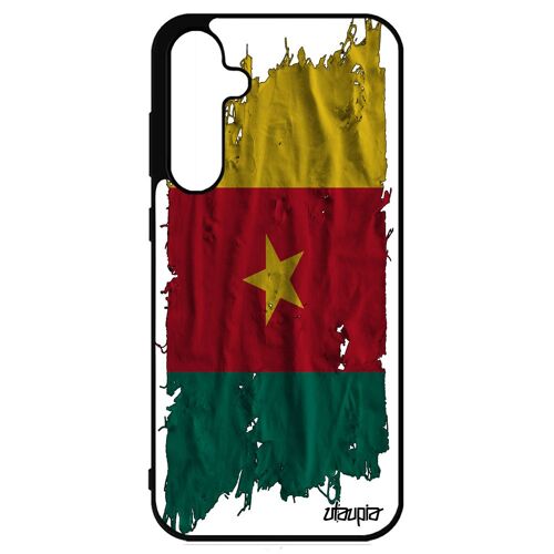Coque Drapeau Cameroun Camerounais Samsung S23 Fe Silicone Can Tissu Bumper Housse Republique Du Noir Foot Coupe Du Monde Galaxy