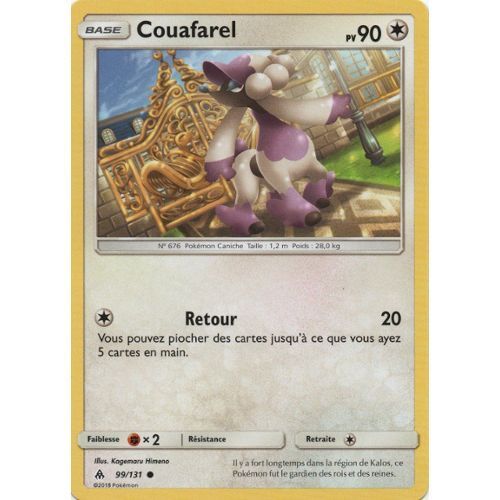 Carte Pokemon Soleil Et Lune Lumière Interdite Couafarel 99/131