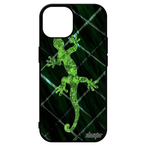 Coque Salamandre Iphone 15 Silicone Legendaire Noir Grille Anphibien Image Personnalisé Peinture Animaux Animal Vert 256 Go De