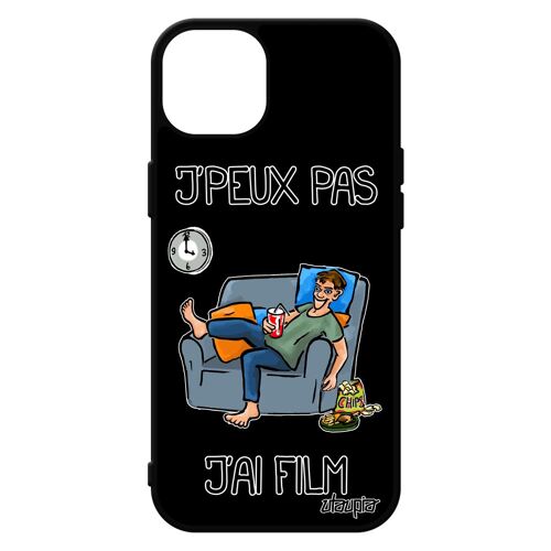 Coque Silicone J'peux Pas J'ai Film Iphone 15+ Plus Humour Drole Telephone Bumper Television Manga Etui Texte Caoutchouc Jpeux