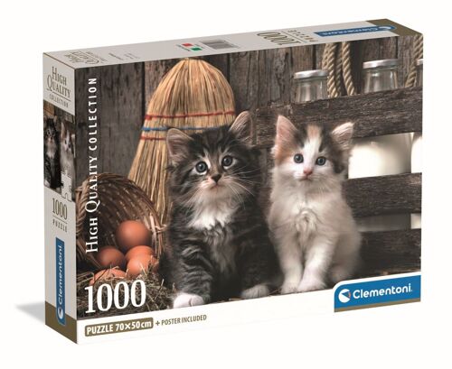Puzzle Adulte Compact 1000 Pièces - Lovely Kittens