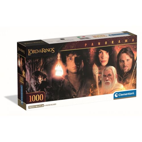 Puzzle Adulte Compact 1000 Pièces Panorama - Le Seigneur Des Anneaux