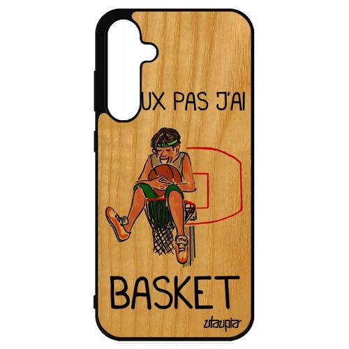 Coque Silicone Pour Samsung Galaxy S23 Fe Bois J'peux Pas J'ai Basket Bande Dessinée Humour Basketball Vert Mondial 4g Balle De De