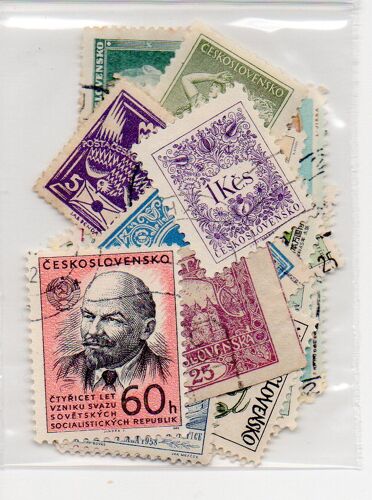 Tchécoslovaquie- Lot De 25 Timbres Oblitérés- Divers