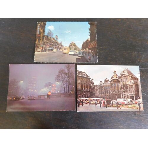 Lot De 3 Cartes Postales De Bruxelles / Belgique