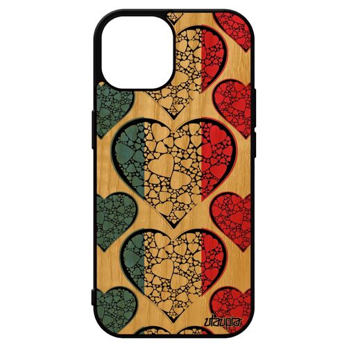 Coque Iphone 15 Bois Silicone Drapeau Pays Bas Hollande Hollandais Coupe Du Monde Foot Jo Basket Football Euro Jeux Olympiques