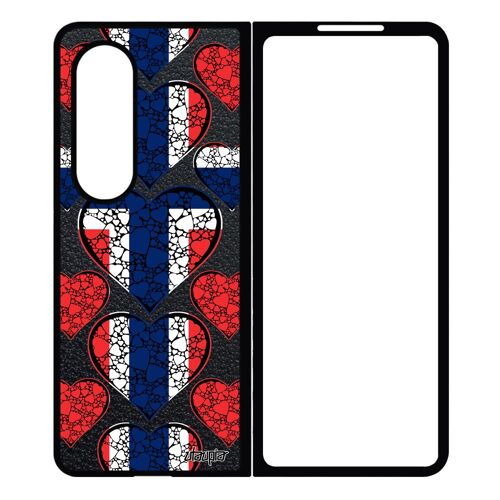 Coque Z Fold 4 En Silicone Drapeau Norvege Norvegien Jeux Olympiques Jo Coeur Foot Euro Coupe Du Monde 4g Metal Motif Samsung Galaxy