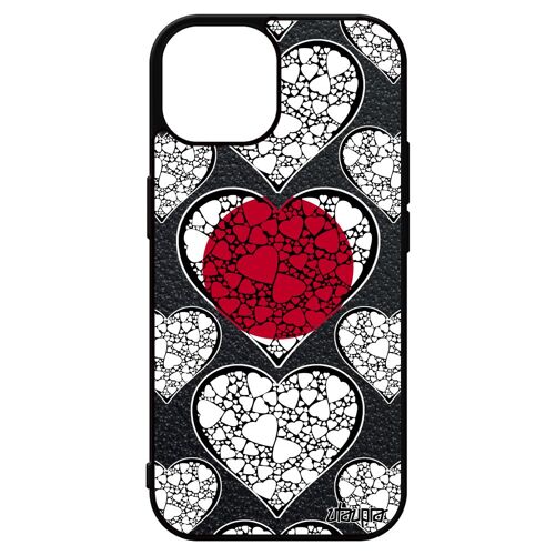 Coque Iphone 15 Silicone Drapeau Japon Japonais Noir Coupe Du Monde De Protection Jo Football Aluminium Jeux Olympiques 4g