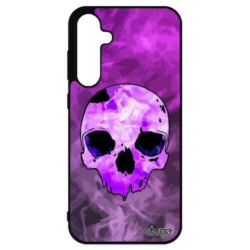 Coque Telephone Pour Galaxy S23 Fe En Silicone Tete De Mort Crane Squelette Dessin Metal Smartphone Feu Hardrock Emo Etui Os Samsung