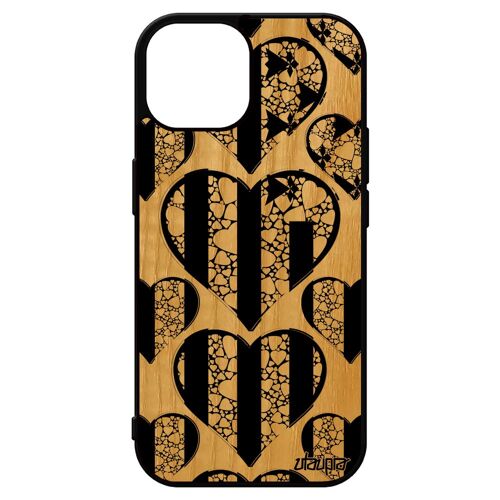 Coque En Bois Iphone 15 Et Silicone Drapeau Bretagne Breton Coeur Foot Basket Region Housse I Love Bumper Etui Gwenn Ha Du 4g
