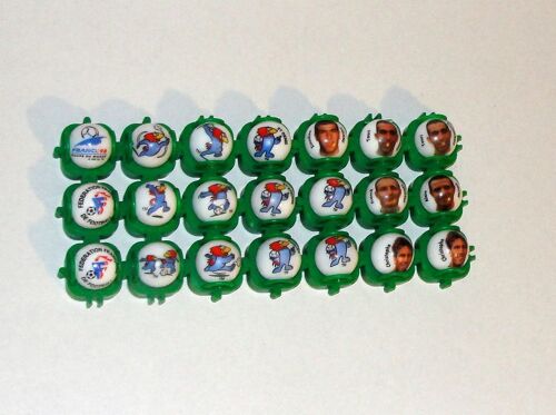 Bille Football En Verre France 98 Coupe Du Monde Lot 21 Billes Footix Zidane Djorkaeff Leboeuf Roche Et Revault Du Havre