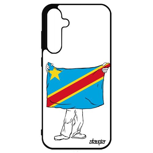 Coque Galaxy S23 Fe Silicone Drapeau Rdc Congo Kinshasa Congolais Case Coupe D'afrique Coupe Du Monde Can Bumper Jo Rigide Samsung