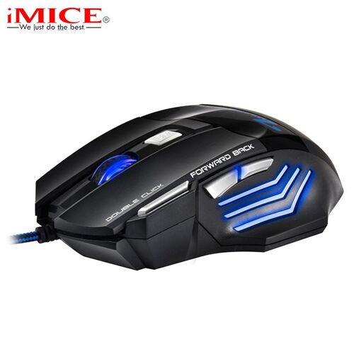 Nouvelle Souris de Jeu Filaire Professionnel 5500 DPI 3D Roue USB Ordinateur câble Souris 7 Boutons LED Optique Gamer Souris pour LOL CSGO