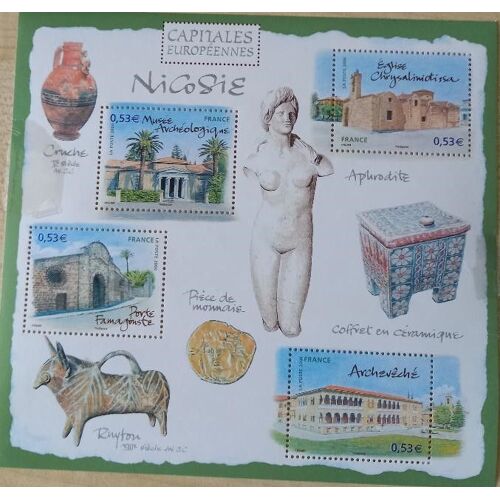 Bloc De 4 Timbres, Capitales Européennes, Consacré À Nicosie, 0,53e Chacun.