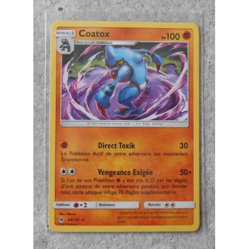 Carte Pokémon - Coatox - 64/131 - Lumière Interdite