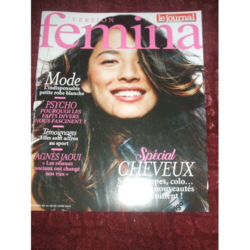 Version Fémina 837: Agnès Jaoui / Accros Au Sport / Spécial Cheveux / L'Oise Et Ses Jardins /